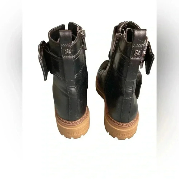 Sam & Libby black combat boots size 7 - Picture 3 of 8
